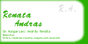 renata andras business card
