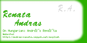 renata andras business card